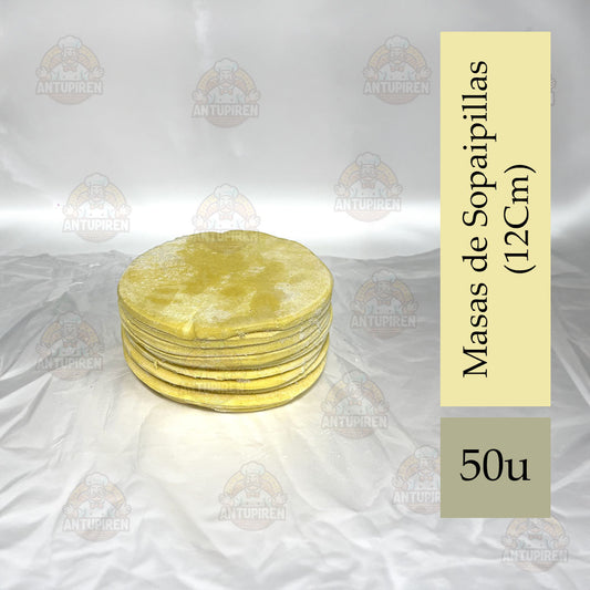 Masas de Sopaipillas 12 cm – 50 Unidades