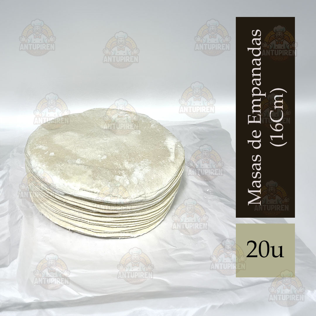 Masas de Empanadas Congeladas 16 cm – 20 Unidades