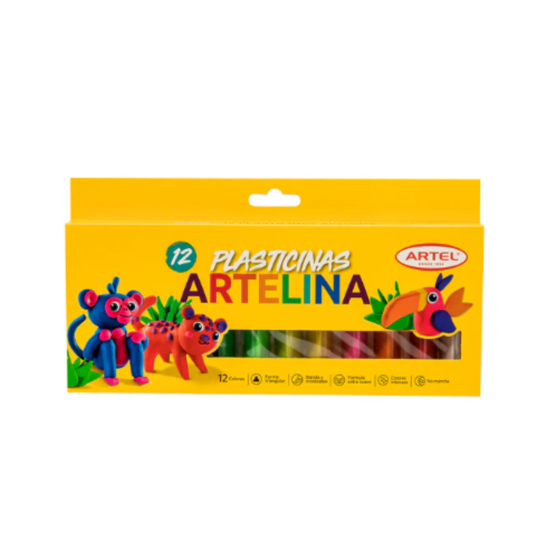 Plasticina Artel 12 Colores Artelina
