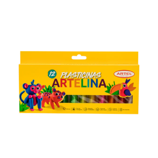 Plasticina Artel 12 Colores Artelina