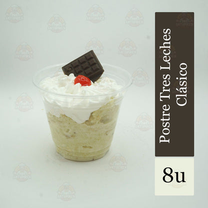 Postre Tres Leches Clásico – Pack 8 unidades