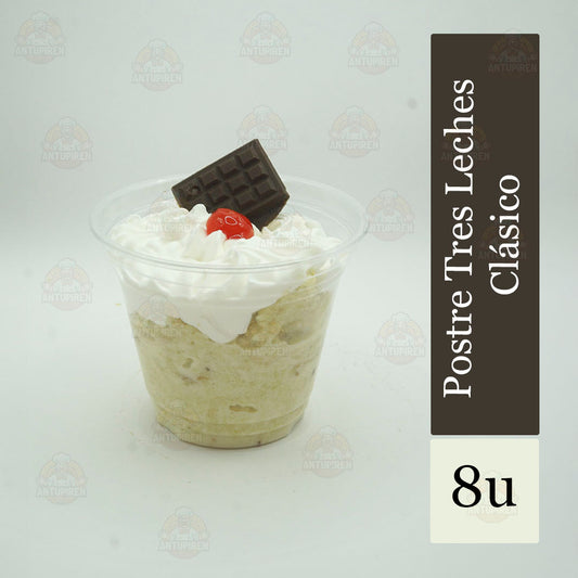 Postre Tres Leches Clásico – Pack 8 unidades