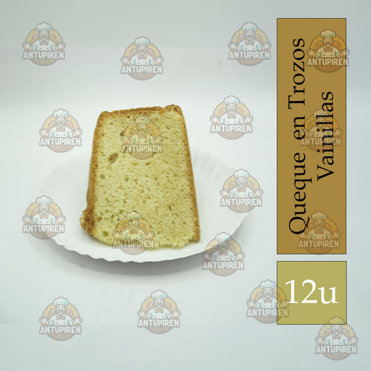 Trozo de Queque (Vainilla) - 12 Unidades
