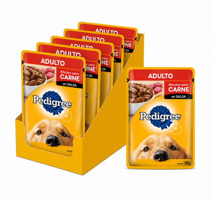 Pack 12 unidades sachet 85g Pedigree $632 c/u