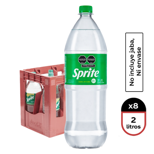 Jaba 8 Unidades - Sprite Original Retornable 2L - $1.490c/u