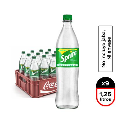 Jaba 9 Unidades Bebida 1,25L Retornable - $1.100c/u