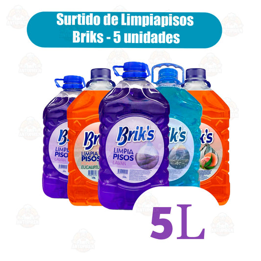 Surtido de Limpiapisos 5L Brik's (5u)