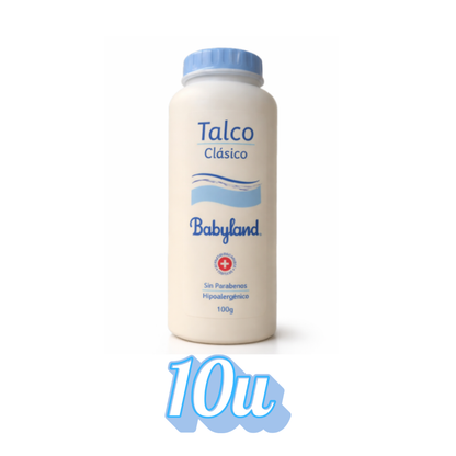 Talco Hipoalergénico Clásico Babyland 100gr $1.690 c/u