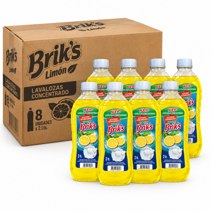 LAVALOZA LIQUIDO BRIKS 2L BOTELLA LIMON