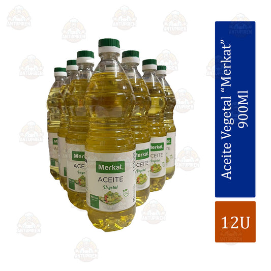 Aceite merkat 900ml – Caja de 12 Unidades