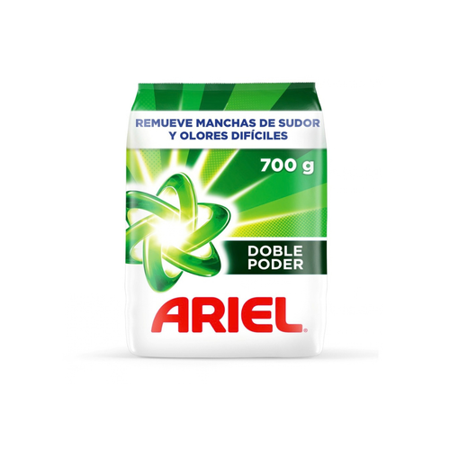 detergente en polvo Ariel Doble Poder de 700 g