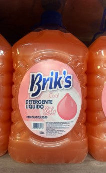 Detergentes Brik’s Coral 5 L (5 unidades)