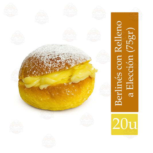 Berlinés (75gr) con Relleno a Elección $350c/u – 20 Unidades