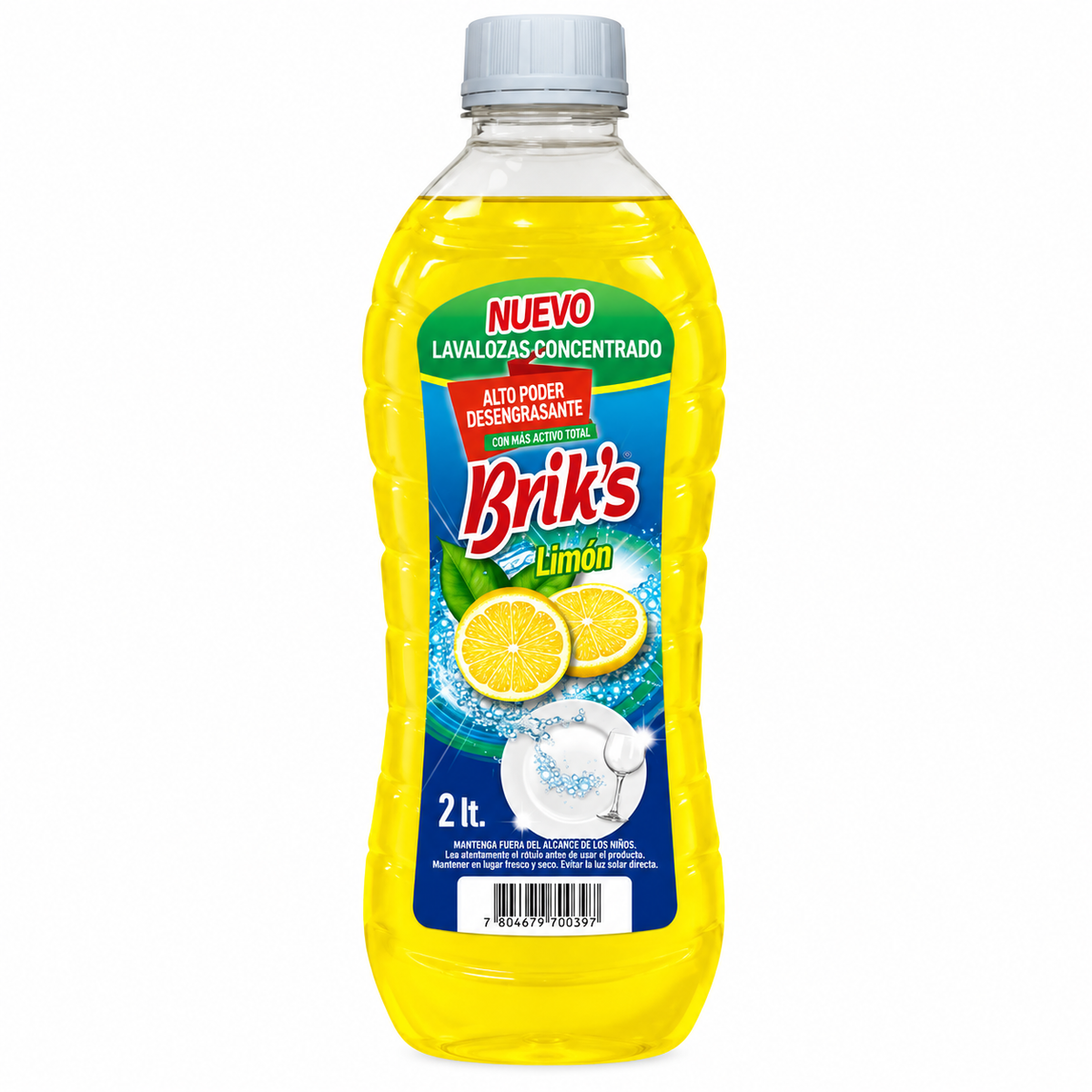 LAVALOZA LIQUIDO BRIKS 2L BOTELLA LIMON