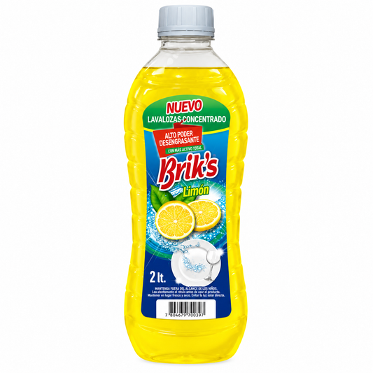 LAVALOZA LIQUIDO BRIKS 2L BOTELLA LIMON