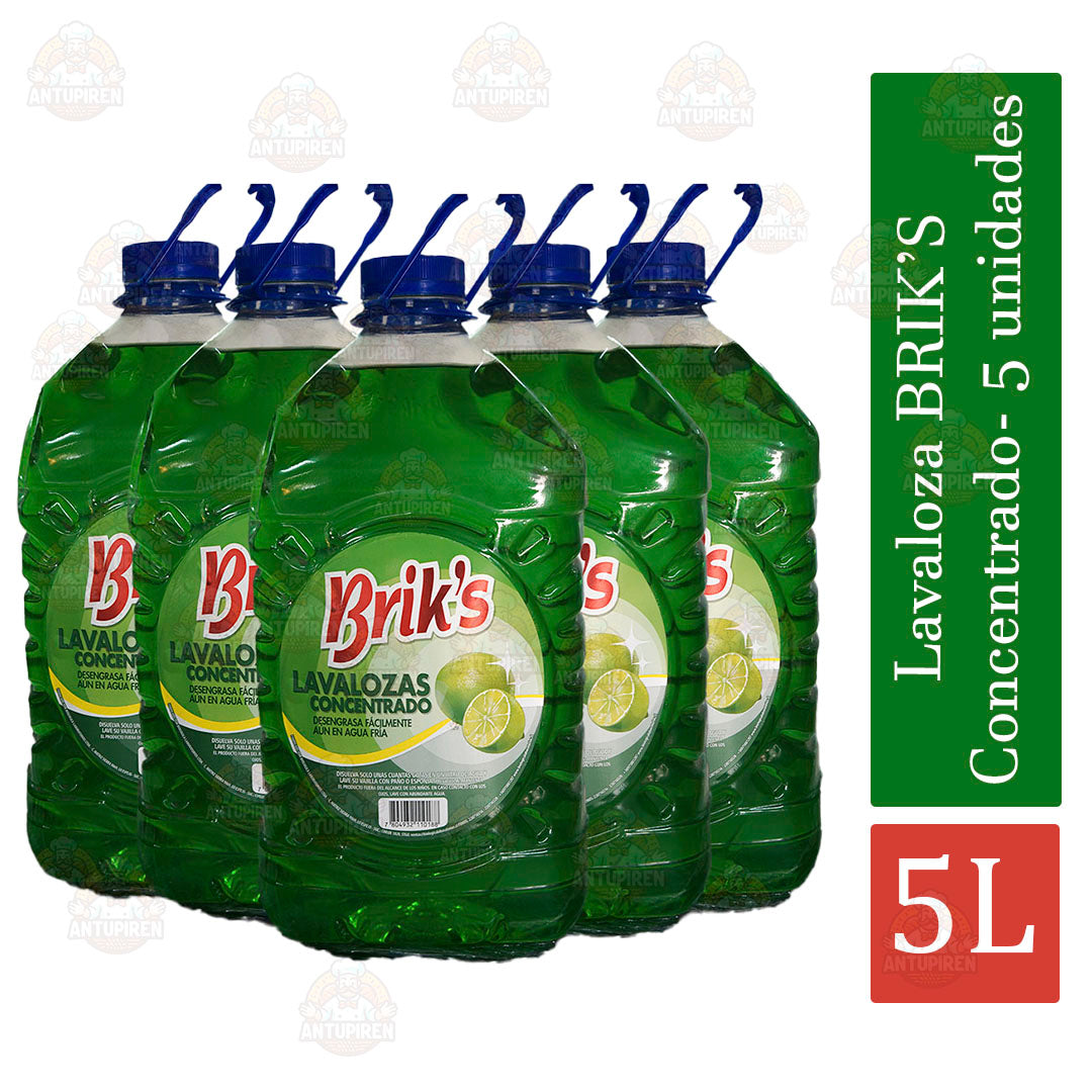 Lavaloza Brik’s Verde 5 L (5 unidades)