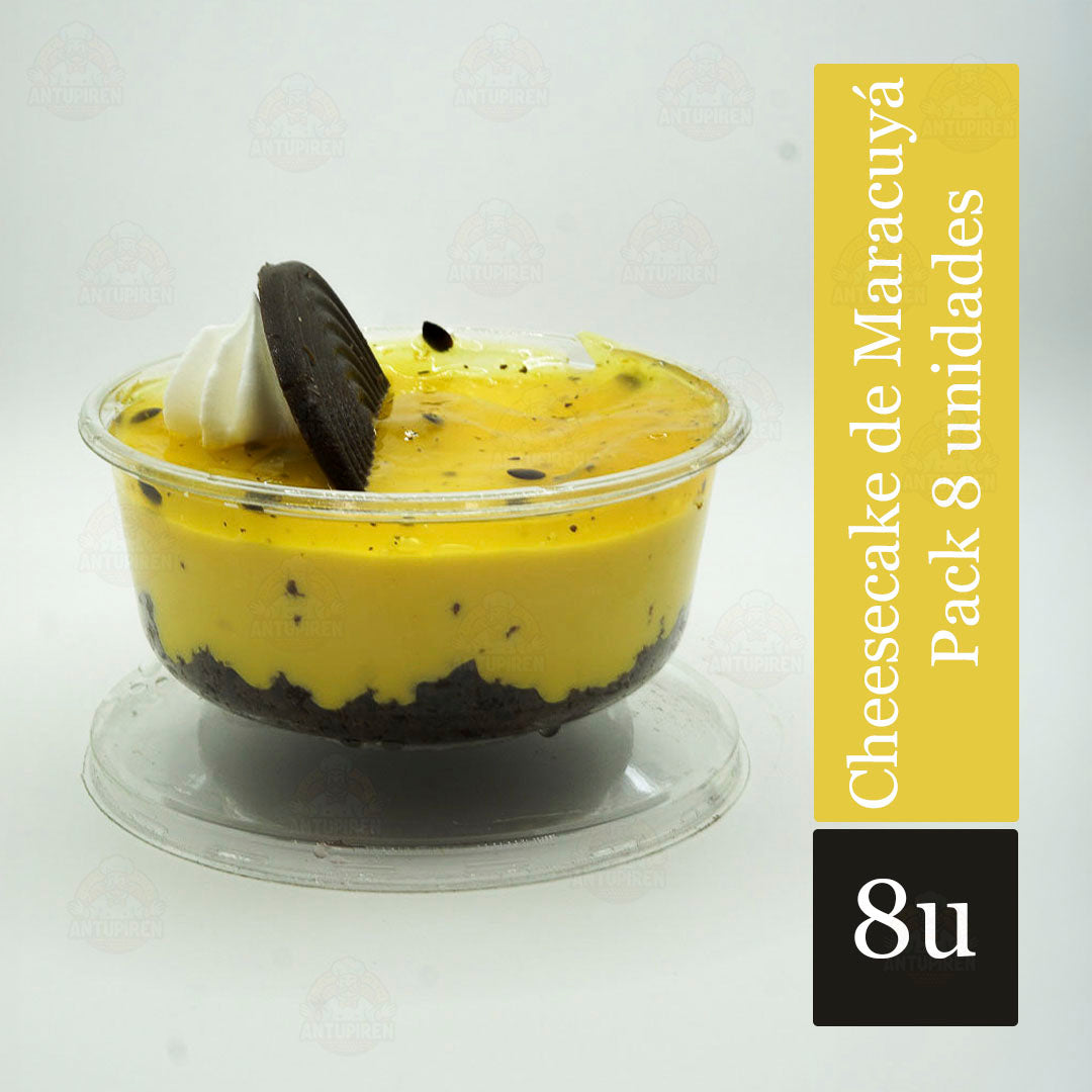 Cheesecake de Maracuyá – Pack 8 unidades
