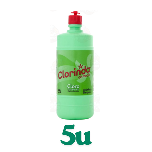 Cloro Liquido Clorinda Botella 500cc $1.090 c/u