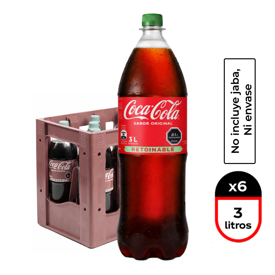 Jaba 6 Unidades Bebidas Retornable 3L - $2.200 c/u