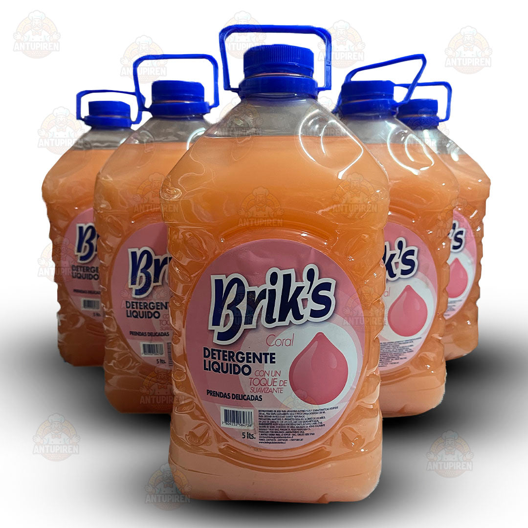 Detergentes Brik’s Coral 5 L (5 unidades)