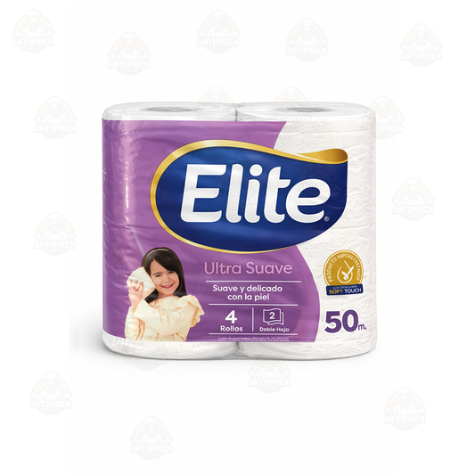 Papel Higiénico Elite Ultra - Doble Hoja 4un - 50Mtrs