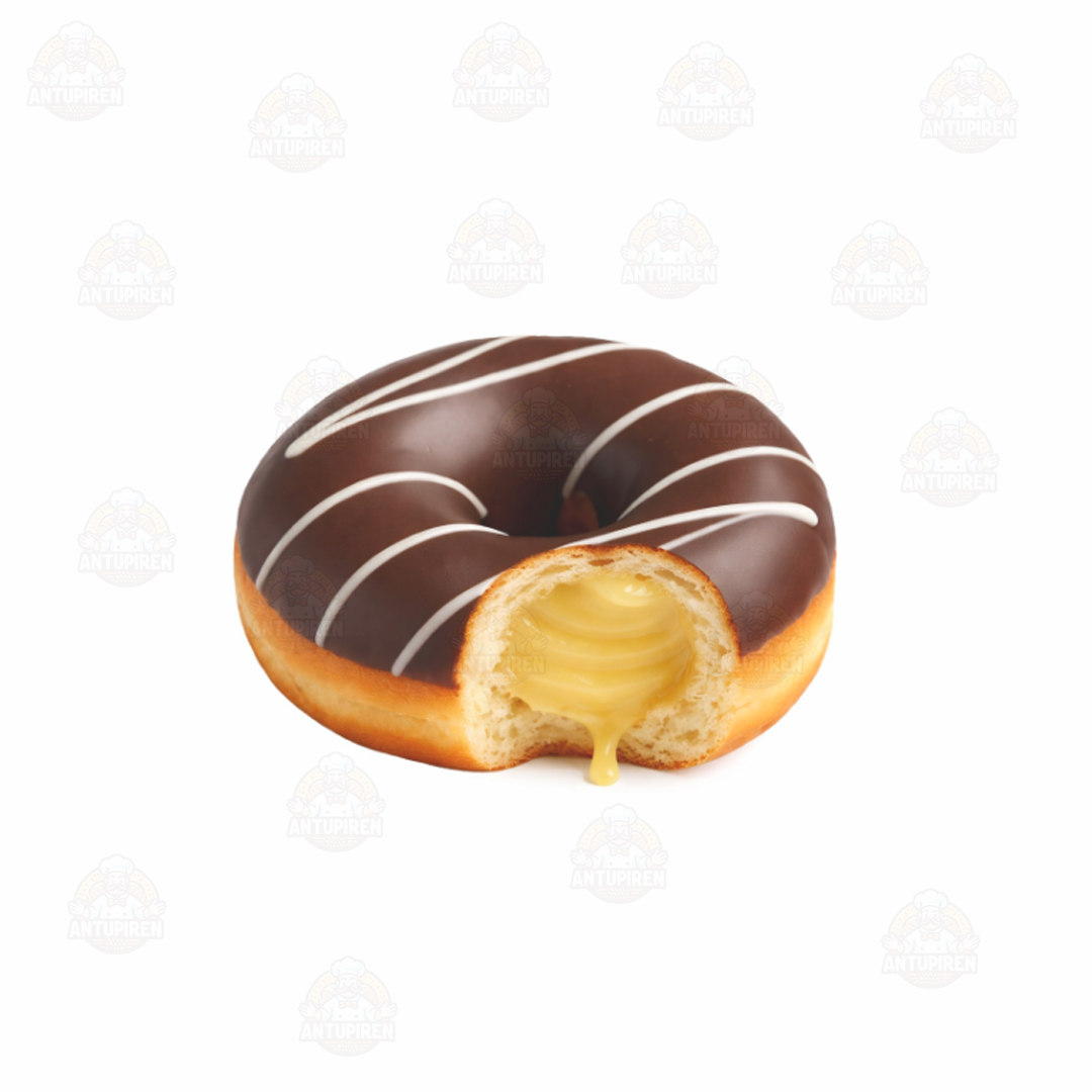 Caja 10 Unidades Donas rellenas cubiertas con chocolate negro $950 c/u