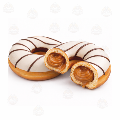 Caja 10 Unidades Donas rellenas cubiertas con chocolate blanco $950 c/u