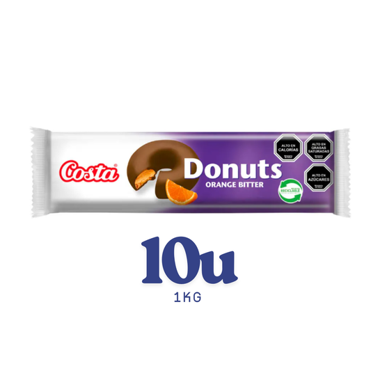 Pack 10u - Galleta Donuts Naranja - 1kg - $1.070c/u