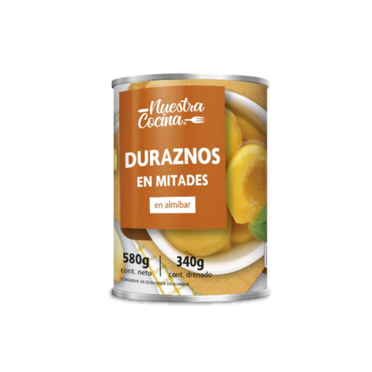 *Durazno Mitades Nuestra Cocina 340g - $1.890 c/u