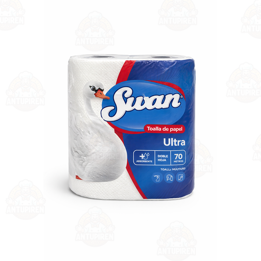 Toalla de Papel Swan Ultra Absorbente Doble Hoja  - 70mtrs