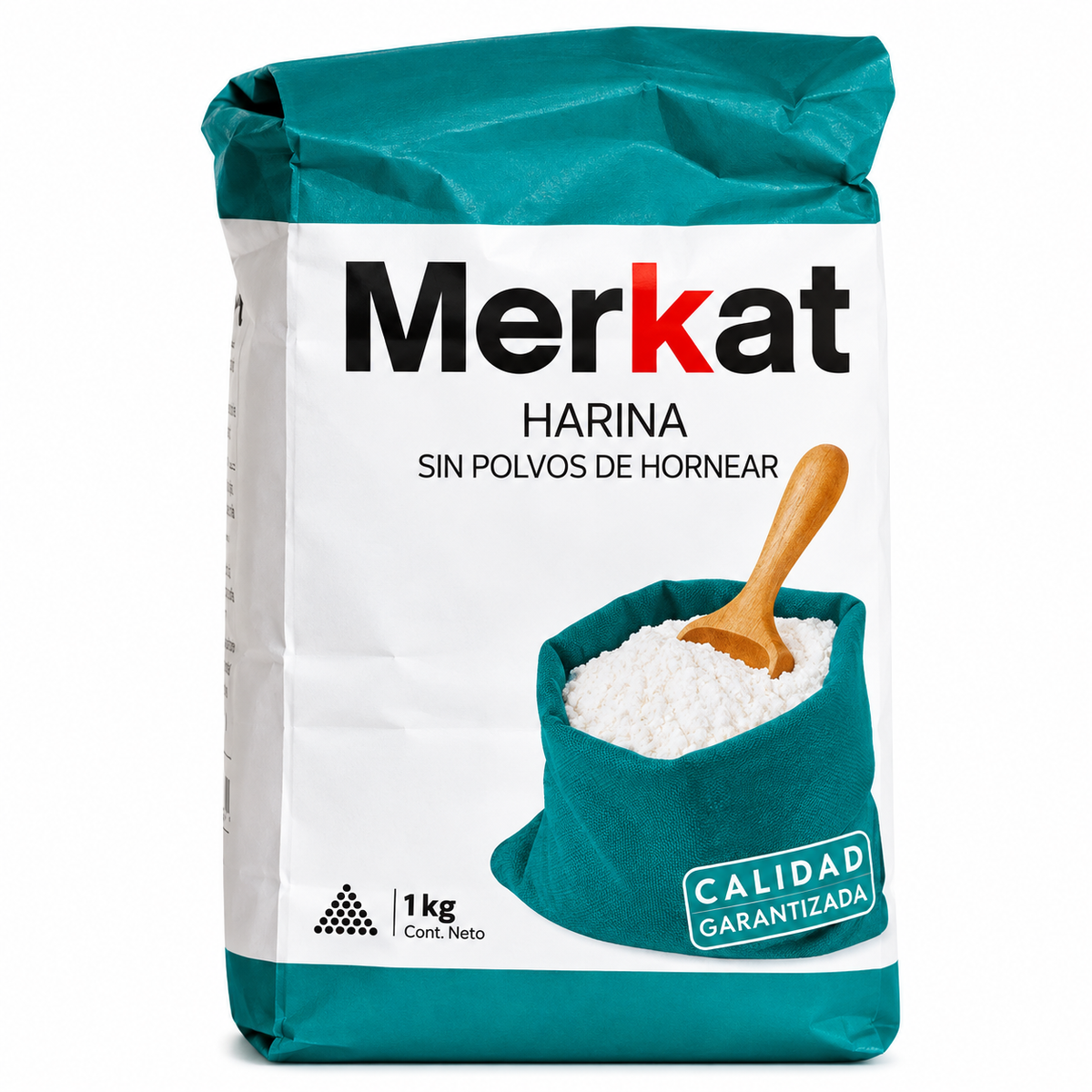 HARINA MERKAT CON/SIN POLVOS DE HORNEAR 1KG