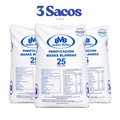 Harina Masas Blandas Molino BioBío 25Kg $17.000c/u