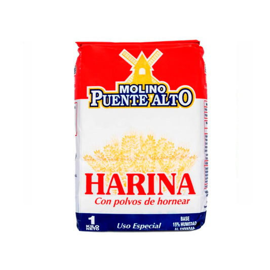 Harina con Polvo de hornear 1kg - Puente Alto