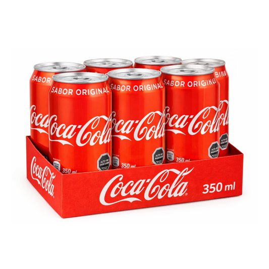 Display 6 Unidades - Coca-Cola Lata 350 ml ($4.878 c/u desde 5 Display)