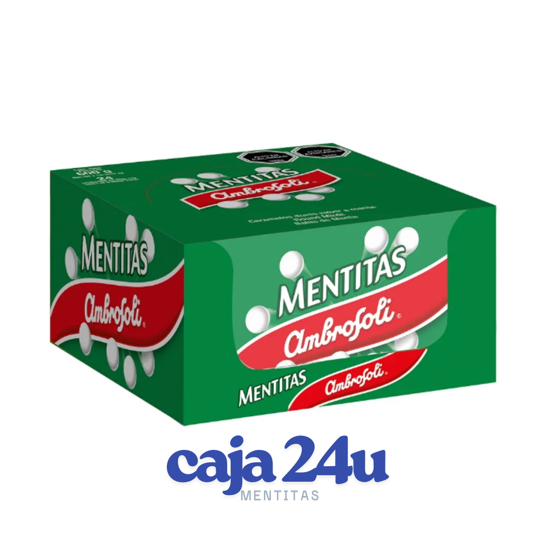 Caja 24 Unidades Caramelo Mentitas Ambrosoli 25g $229 c/u