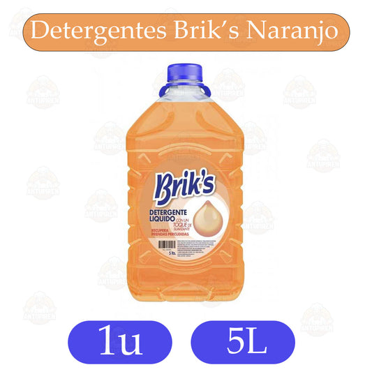 Detergente Brik's Naranjo 5L