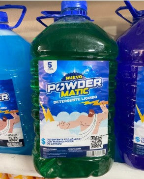 Detergente Powder Matic Verde 5 L – 5 unidades
