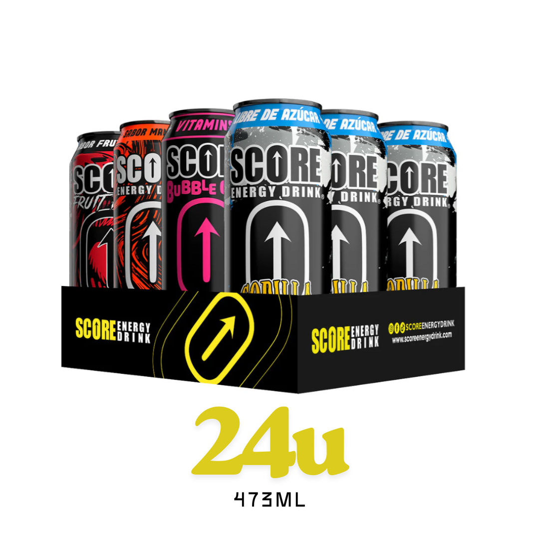 Pack 24 Latas Energética Score 473ml - $850/u