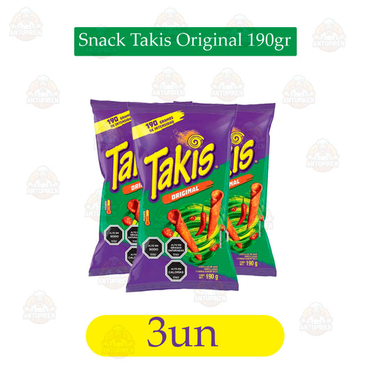 Takis Original 190 g - Pack x3 - $1.790c/u