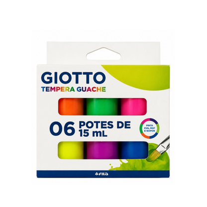 Tempera Giotto 6 Colores 15ml