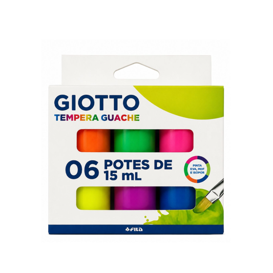 Tempera Giotto 6 Colores 15ml