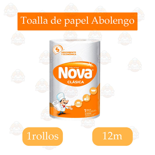 Toalla de papel nova clásica 5un de 12m - $700